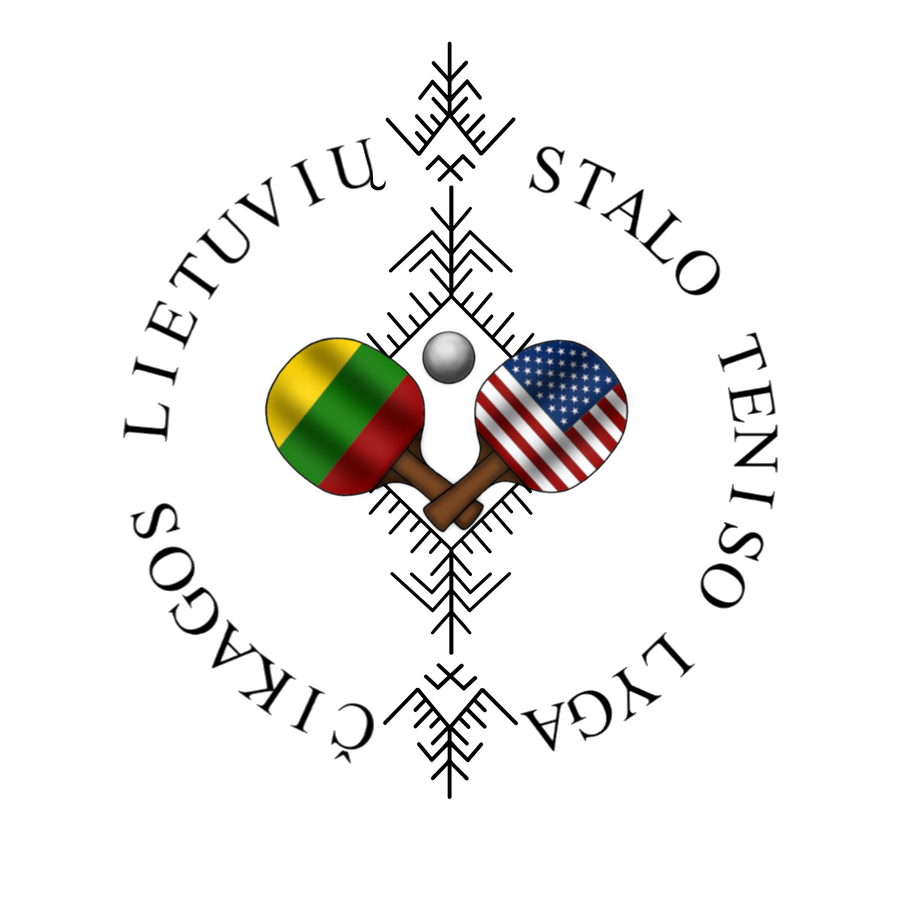 Čikagos lietuvių stalo teniso lyga — logotipas